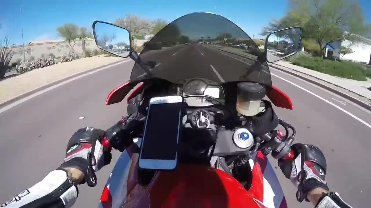 Remote control car crash caught on camera during a high-speed backyard racing session