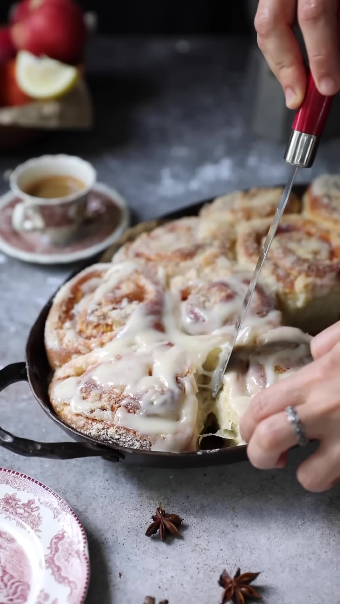 Blueberry and peach breakfast pastries with soft dough