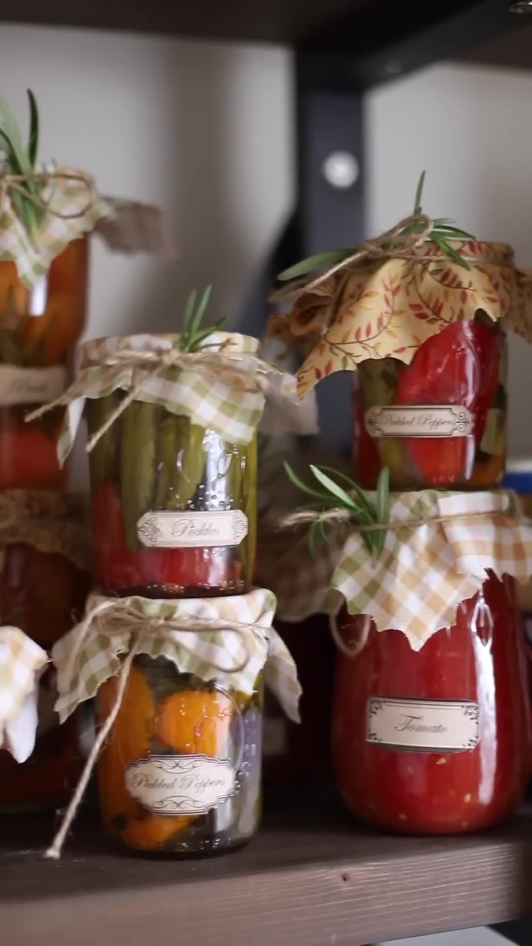 Preservation methods featuring brined vegetables and jarring