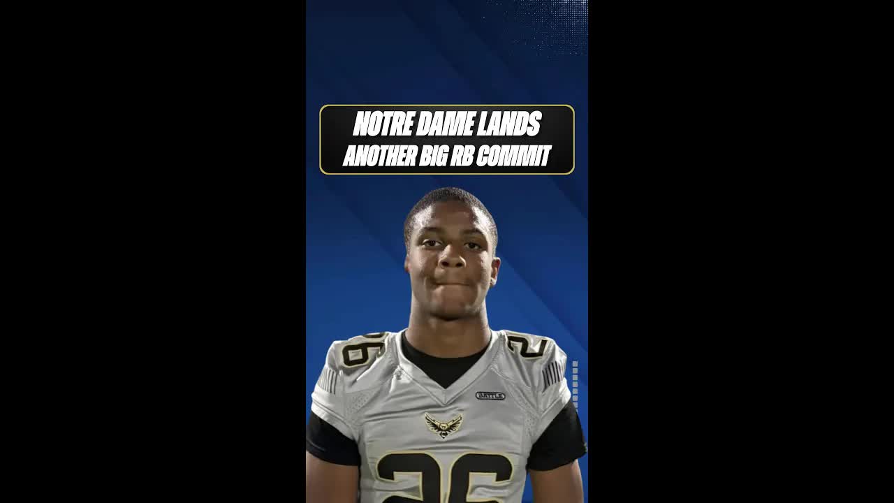 #NotreDame lands a BIG commitment from RB Isaiah Rogers for their 2027 recruiting class
