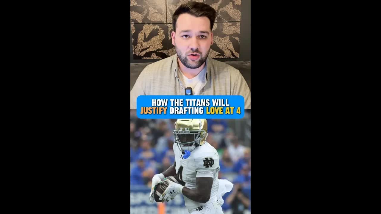 This is how the Titans can justify taking RB Jeremiyah Love at fourth overall...