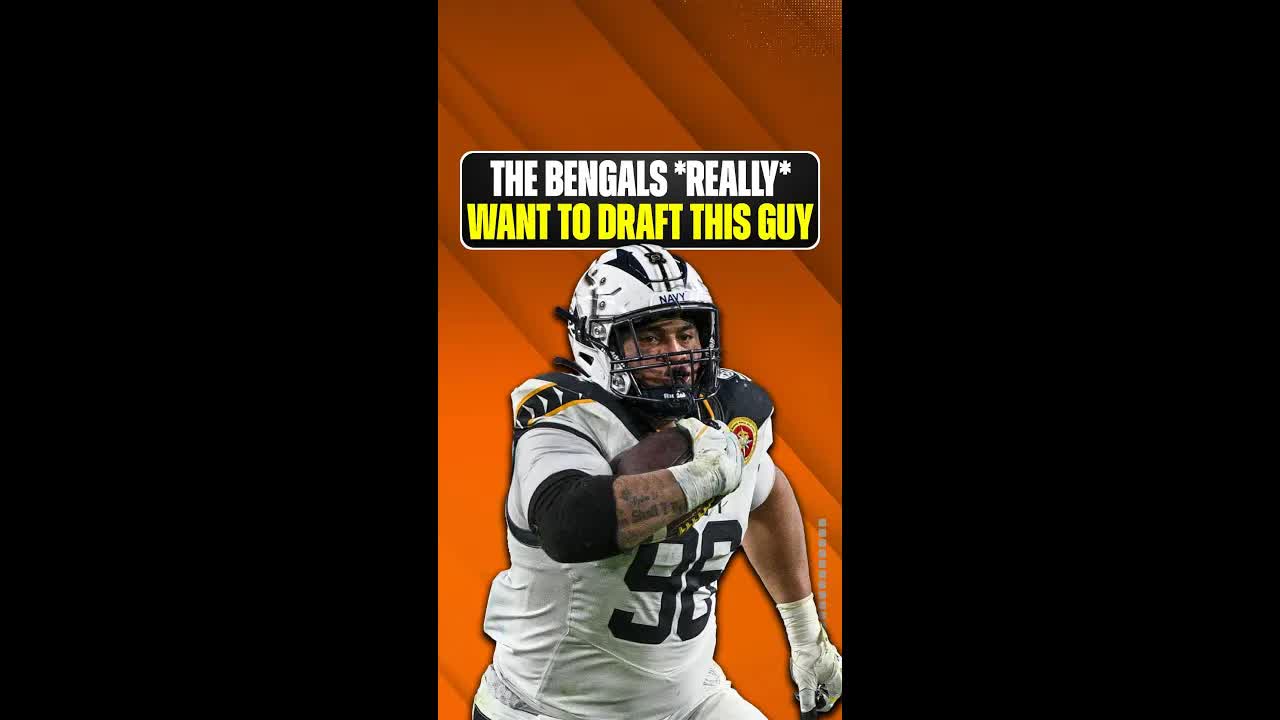 The #CincinnatiBengals are ALL IN on Navy DT Landon Robinson in the #2026NFLDraft! #WhoDey #NFLDraft