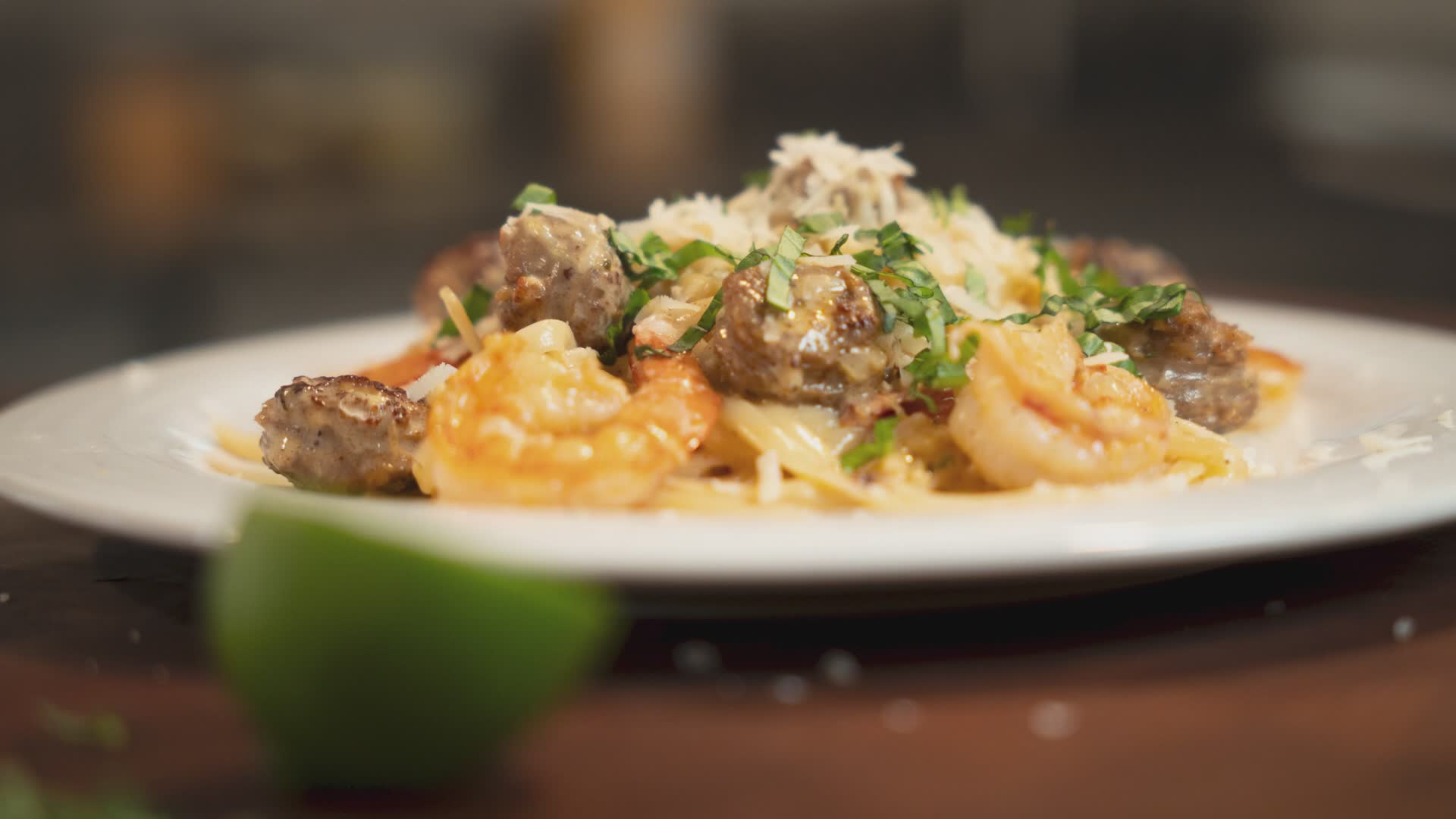 Spicy Cajun pasta loaded with fresh shrimp and smoky andouille sausage