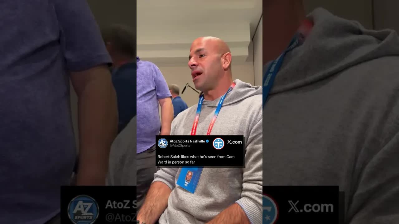 #Titans HC Robert Saleh is very impressed with his QB. #camward #quarterback #robertsaleh #nfl