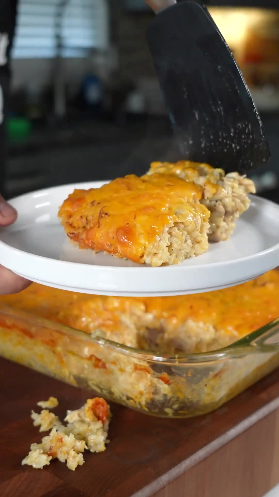Southern style chicken casserole loaded with comfort food ingredients