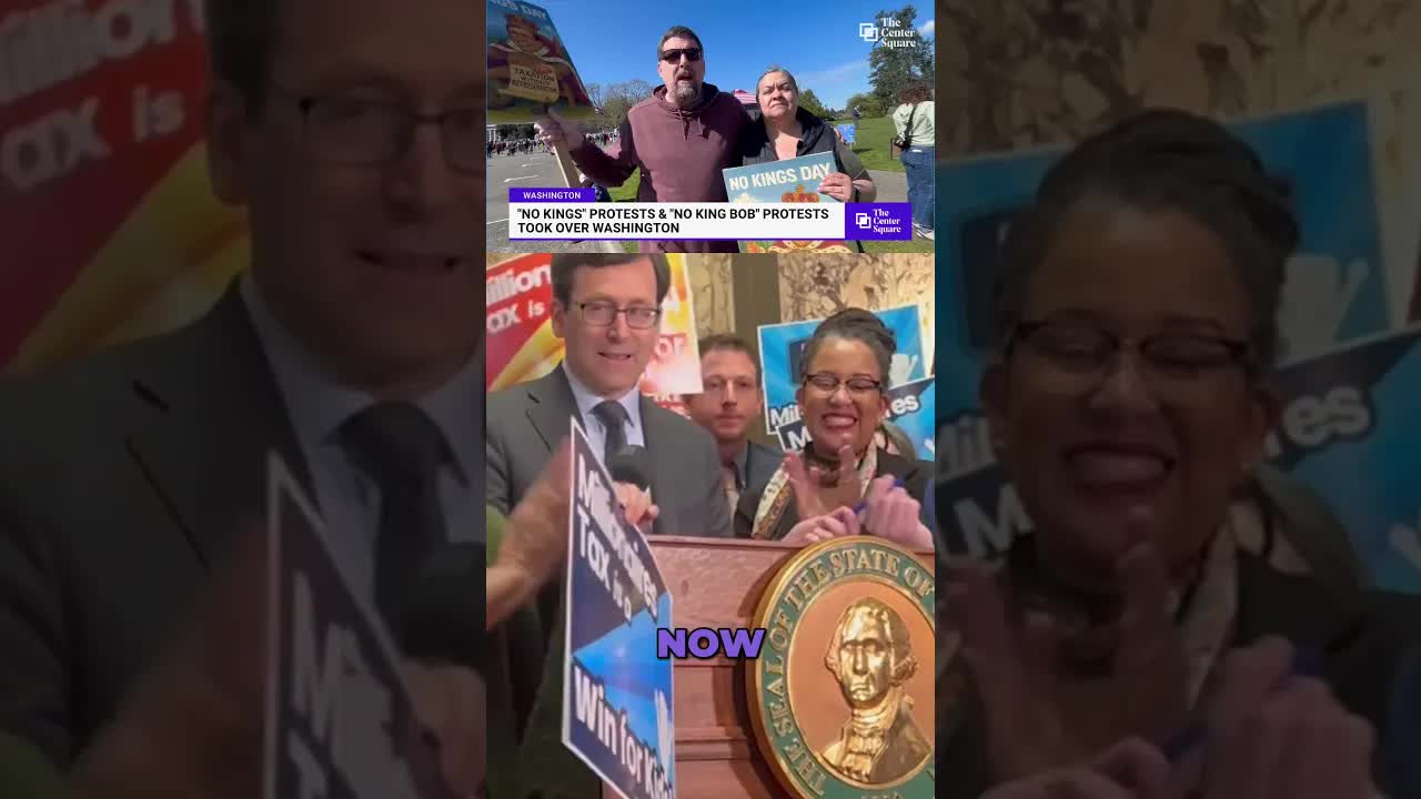 Protesters Voice Their Concerns Over Gov. Bob Ferguson's New Income Tax Law