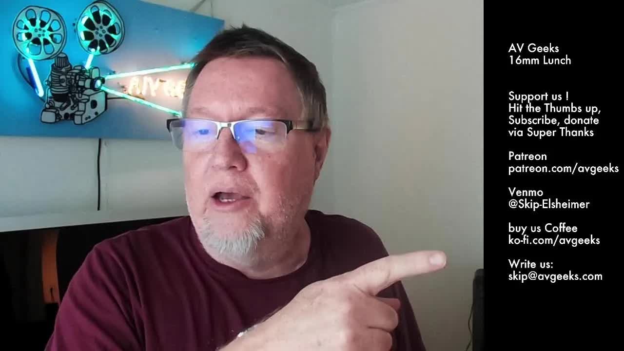A/V Geeks 16mm Lunch 4-1-2026