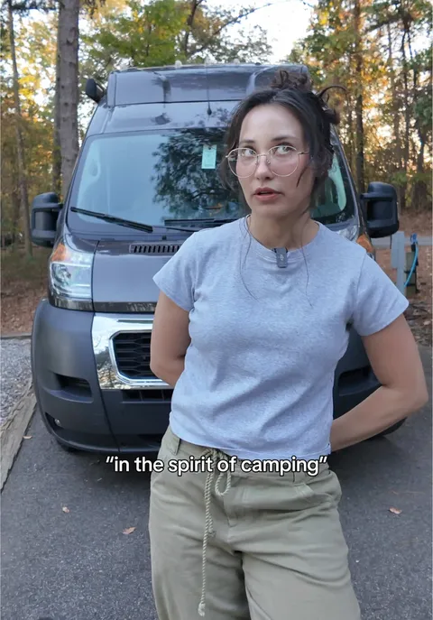 Responding to critics by catching my own dinner while van camping