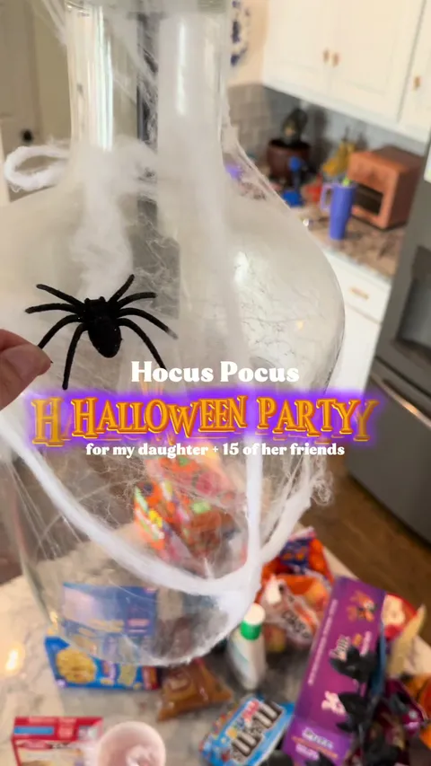 Planning a movie-themed party with skeleton pizzas and candy buckets