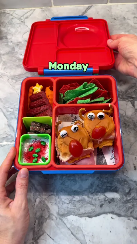 Weekly Christmas lunch planning with unique themes for each day