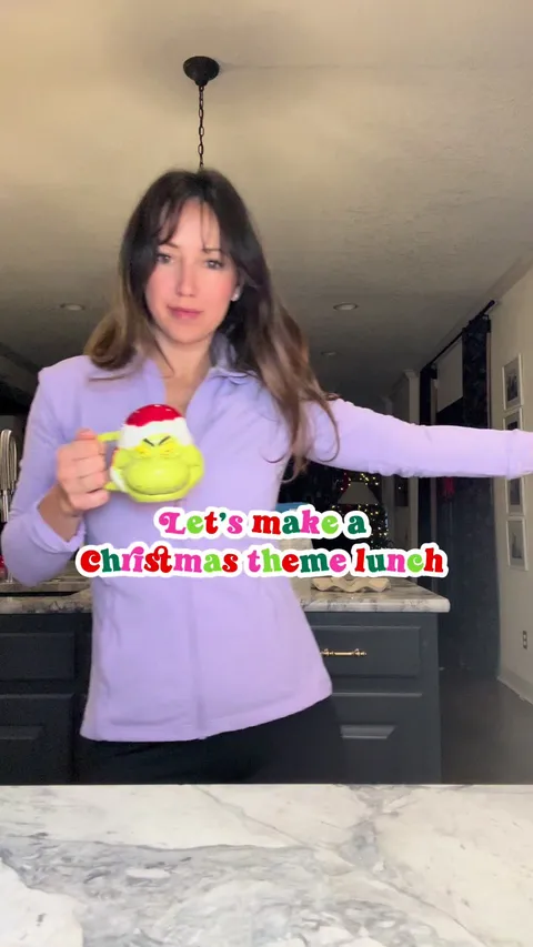 Movie-inspired holiday lunch with shaped sandwiches and themed design