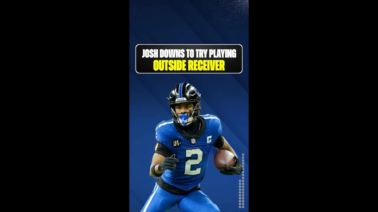 Josh Downs to try playing outside receiver #indianapoliscolts #nfl #colts #joshdowns