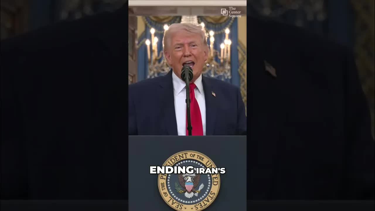 Trump Says Conflict in Iran Will End Their ‘Nuclear Blackmail'