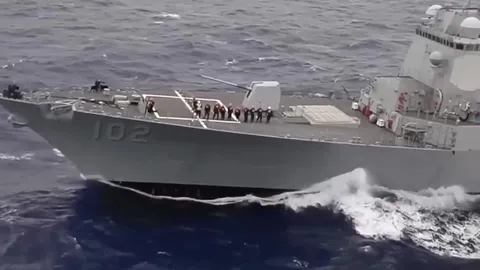 Supercarrier battle group responds decisively to hostile engagement attempt