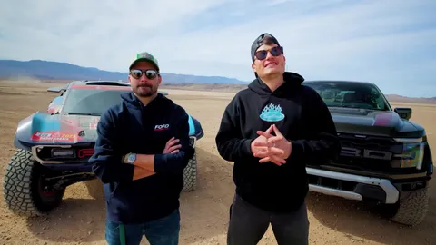 Factory desert truck compared against $1,000,000 professional racing version