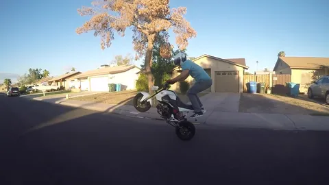 Running errands for the ladies! caught on camera during motorcycle adventure