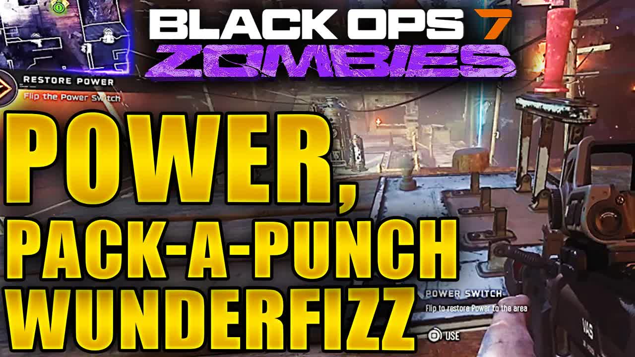 Ashwood How to turn on Power, Pack-a-Punch & Wunderfizz Location Guide! Black Ops 7 Zombies Survival
