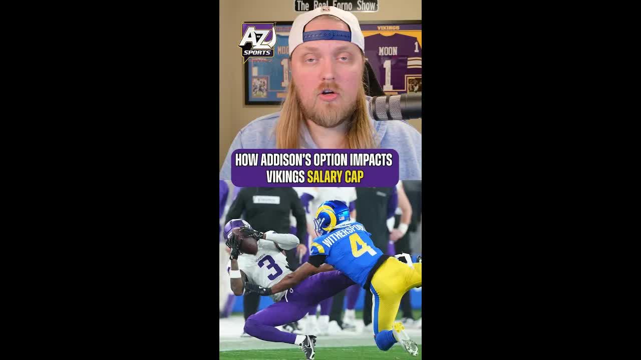 #Vikings made the right move with Addison… but it changes the cap math #JordanAddison #NFL #Skol