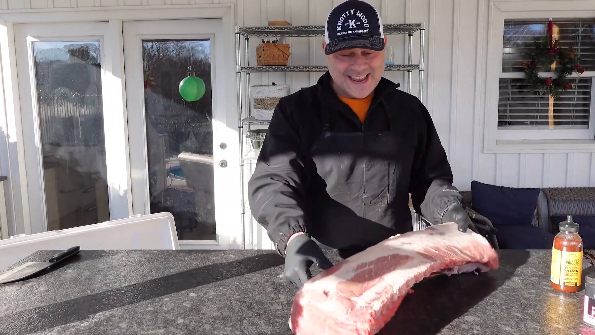 Feed a hundred guests easily with bone in whole pork loin roasts