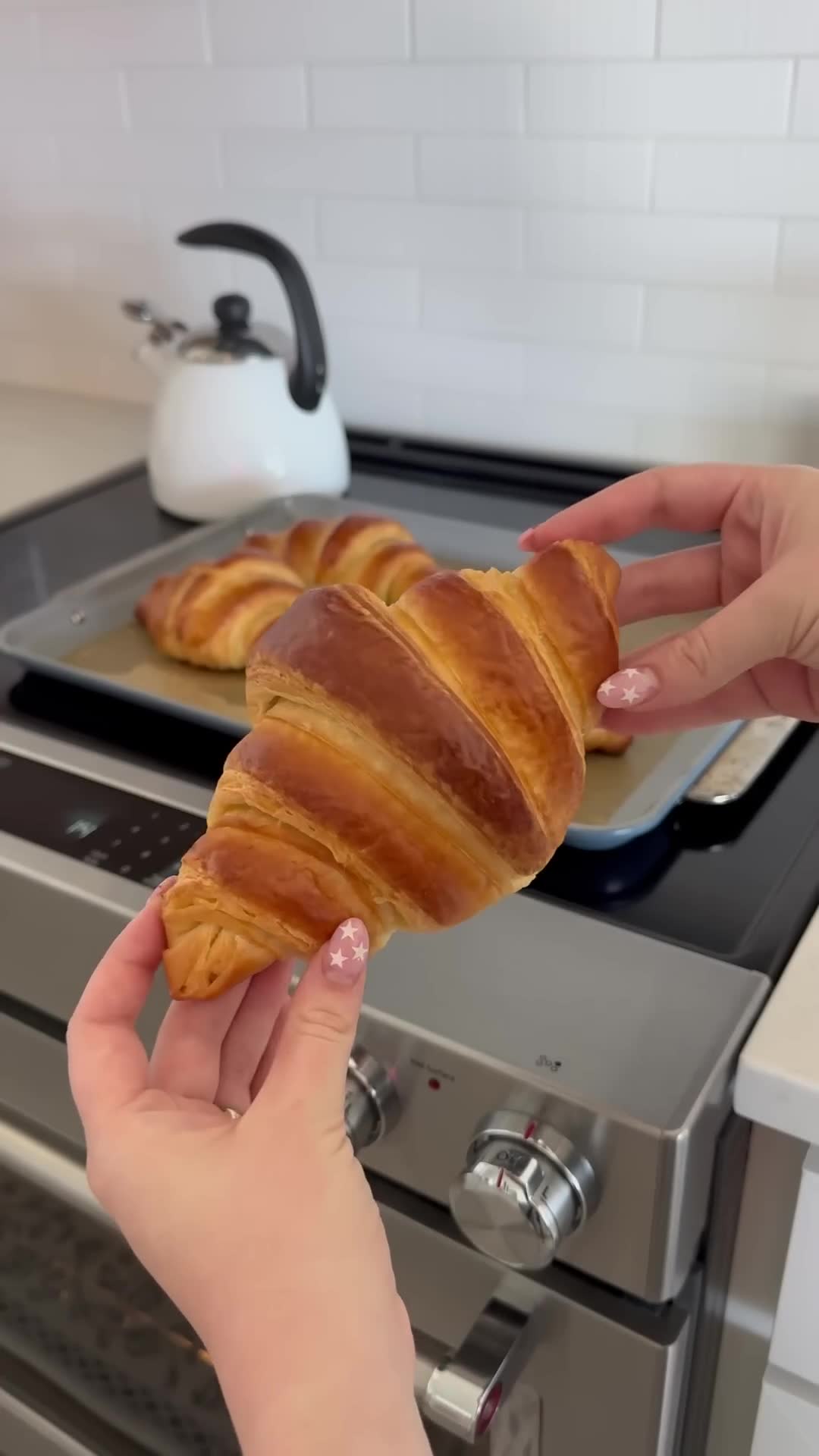 Perfect rainy day activity of crafting flaky croissants at home