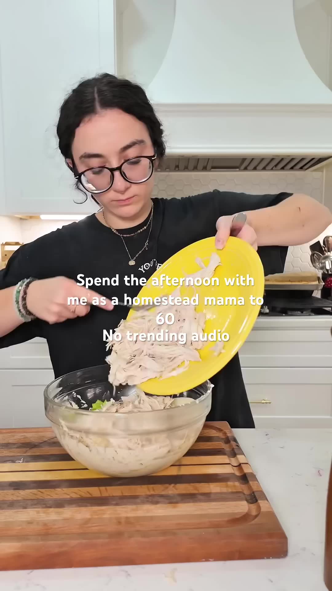 Dinner prep with cleanup happening along the way