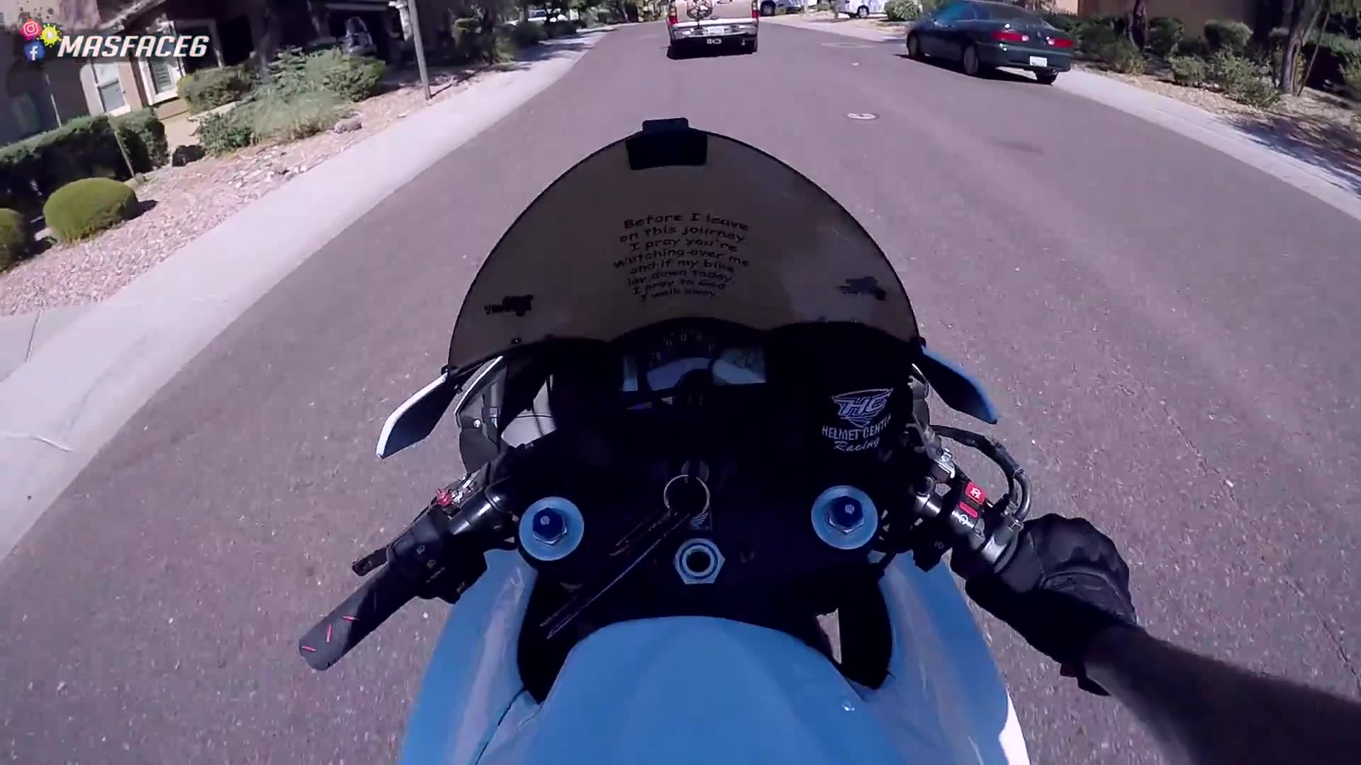 Our last ride with the CBR... filmed from motorcycle perspective on the street