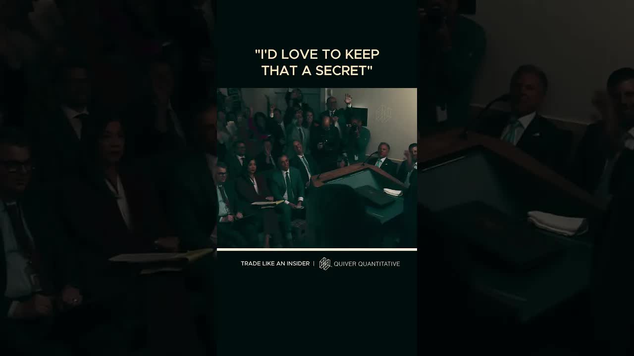 "I'd love to keep that a secret"