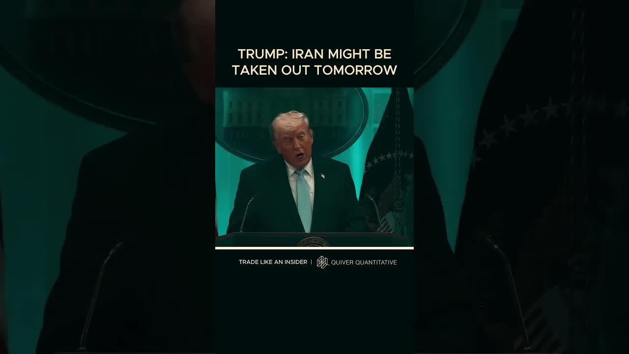 Trump: Iran might be taken out tomorrow night