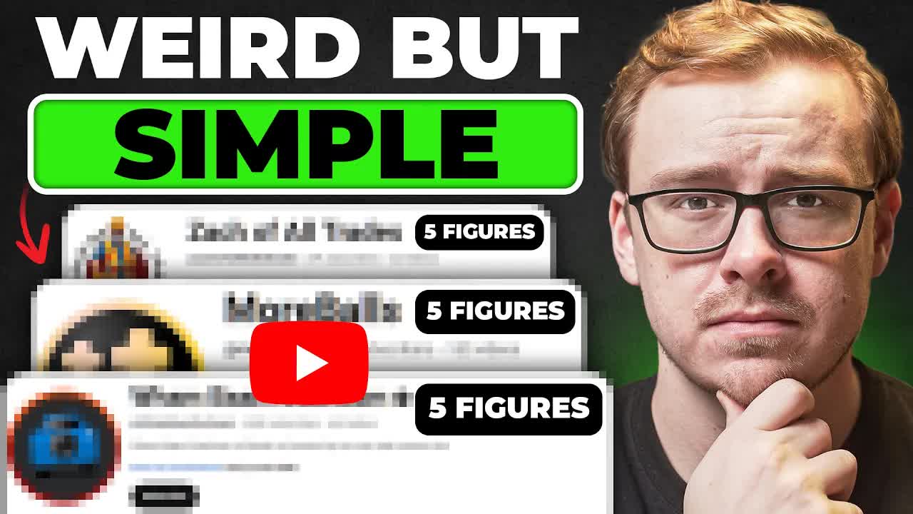 7 Weird But Simple YouTube Channels Making 5 Figures