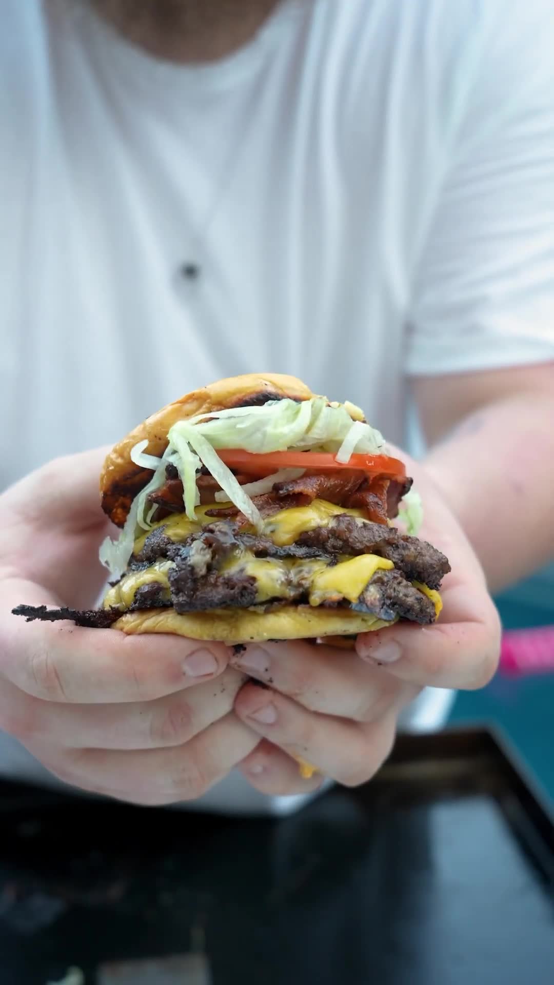 Smashburger showdown with a fellow creator brings unexpected competition