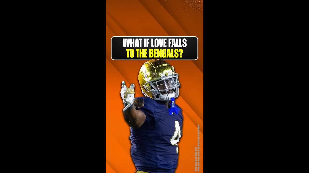 What happens if Jeremiyah Love falls to the #CincinnatiBengals at pick 10 in the #2026NFLDraft? #NFL