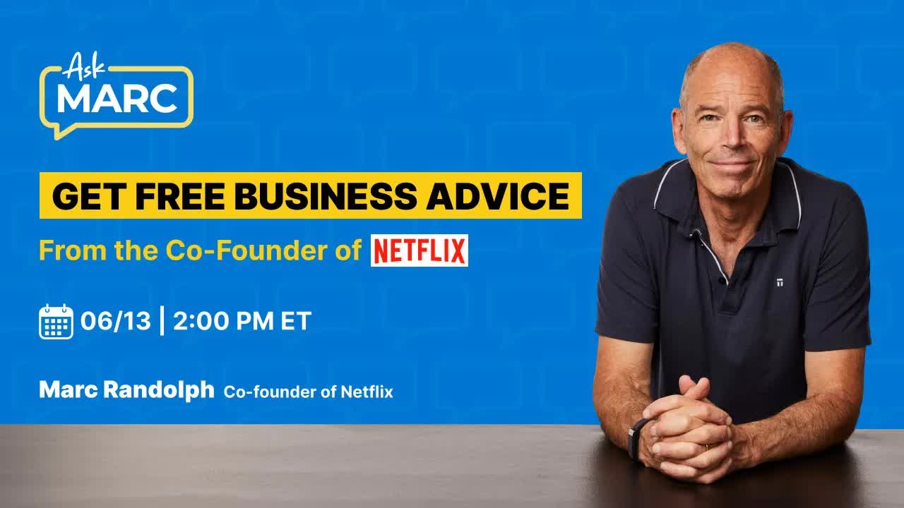 Ask Marc Randolph (Co-Founder of Netflix) - Live Q&A