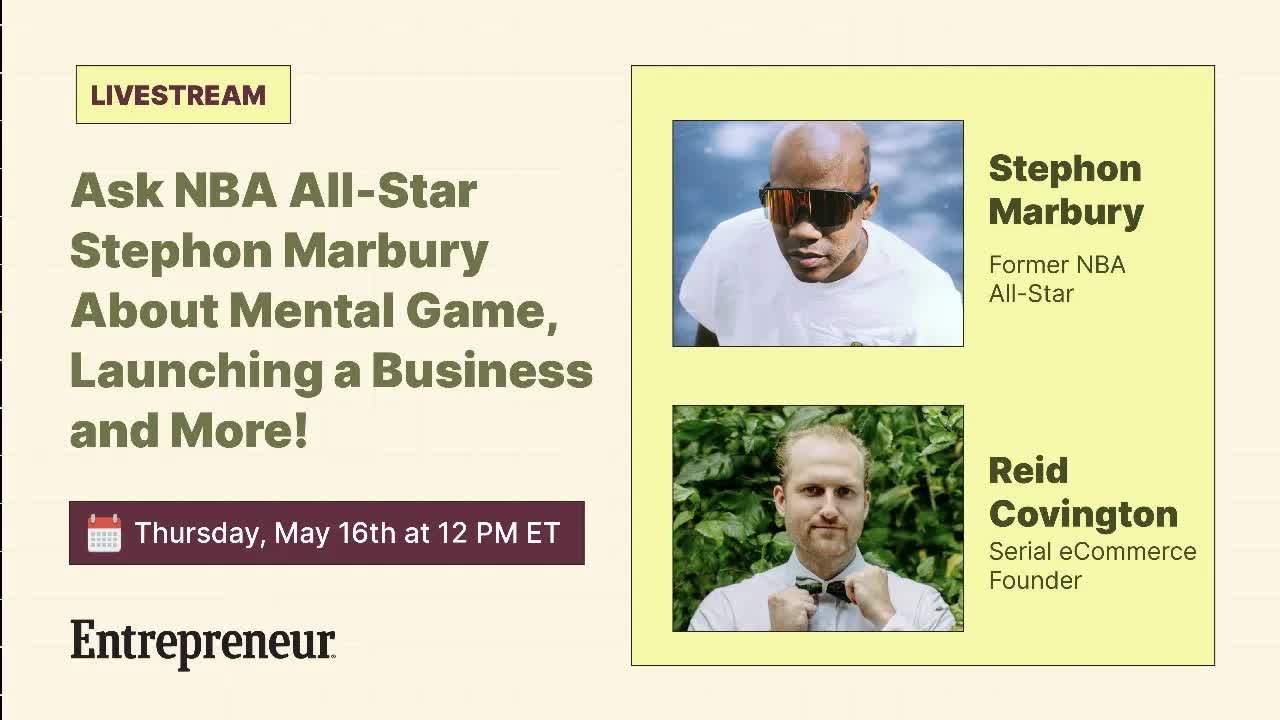 Ask NBA All-Star Stephon Marbury About Mental Game, Launching a Business and More!