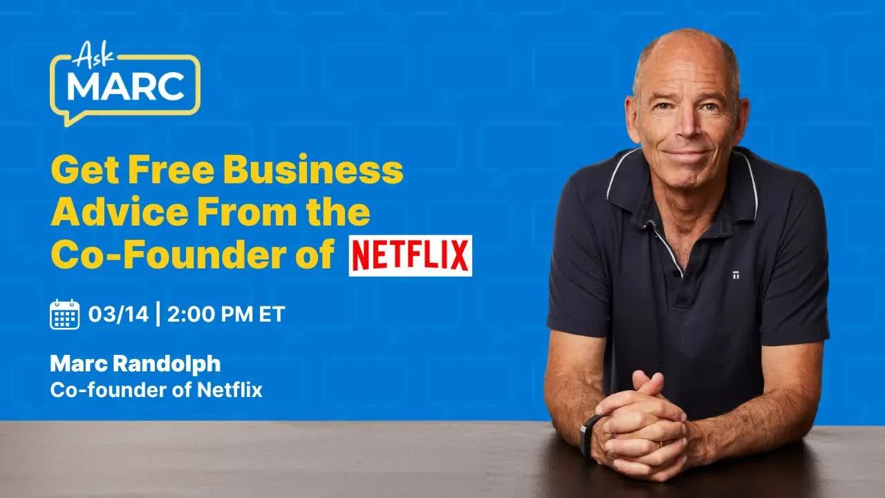 Ask Marc Randolph (Co-Founder of Netflix) - Live Q&A March