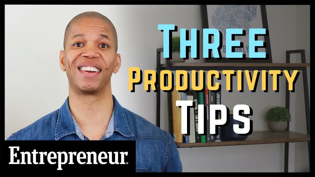 60 Second Business Tips: Three Ways to Boost Your Productivity