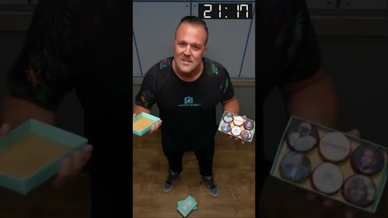 Would you invest in a Selfie on a Cookie? Yes, for real. The first ever Elevator Pitch #shorts
