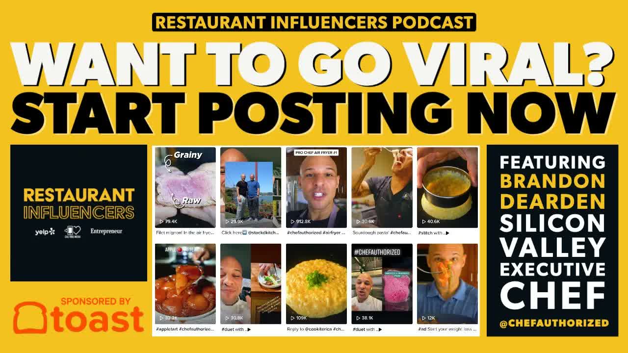 BRANDON DEARDEN of @ChefAuthorized on Viral Social Media  — Restaurant Influencers (RI012)