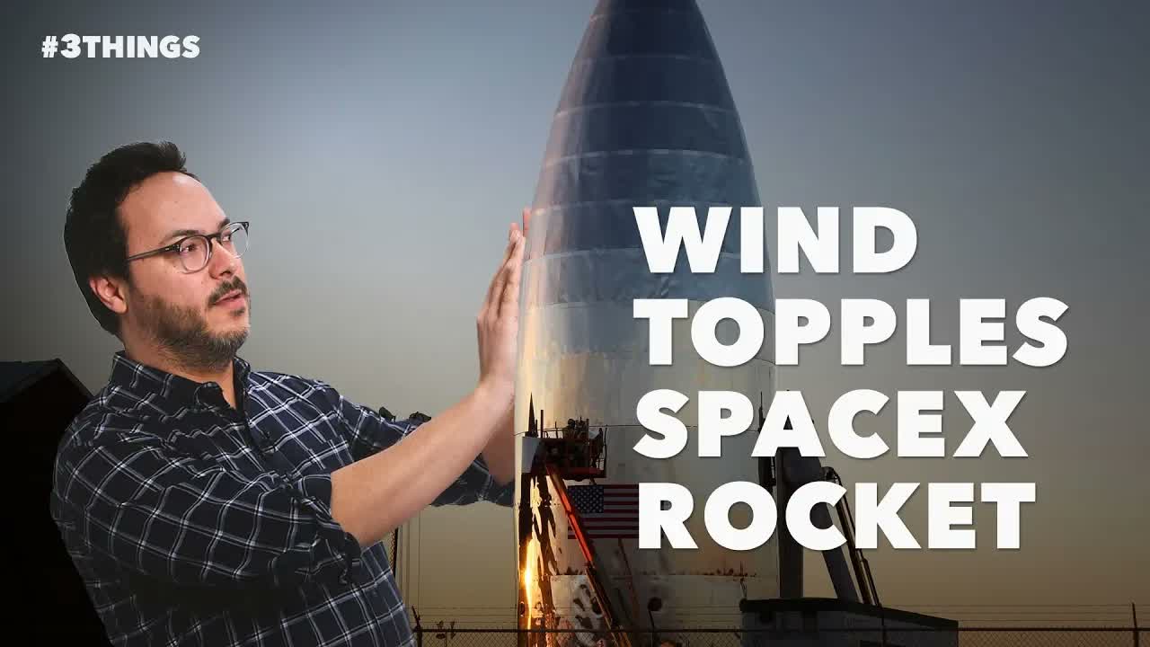 Elon Musk's SpaceX Mars Rocket Topples Over