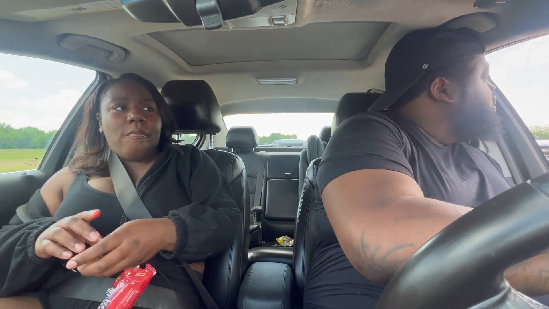 Acting like an aggressive driver to see if she'd tell me to calm down