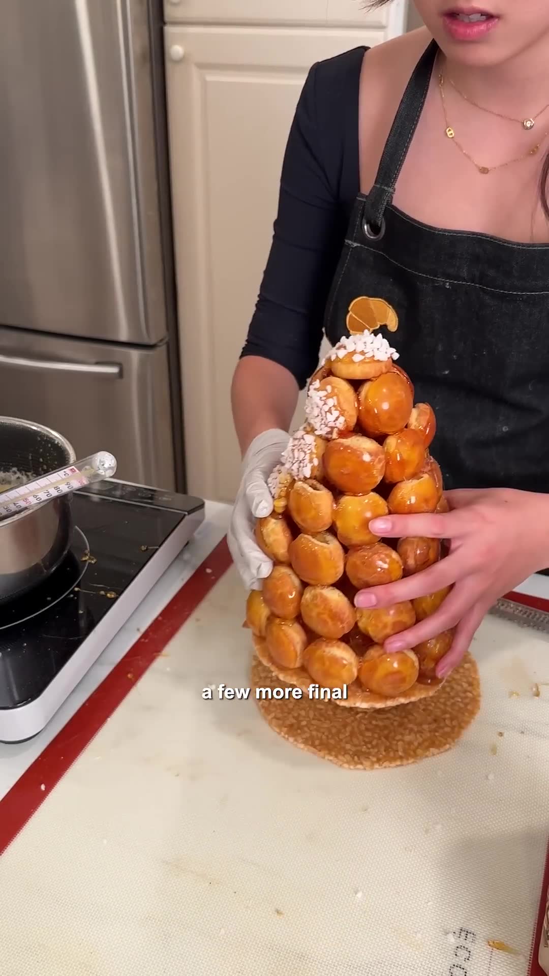 Part four of building the towering French dessert