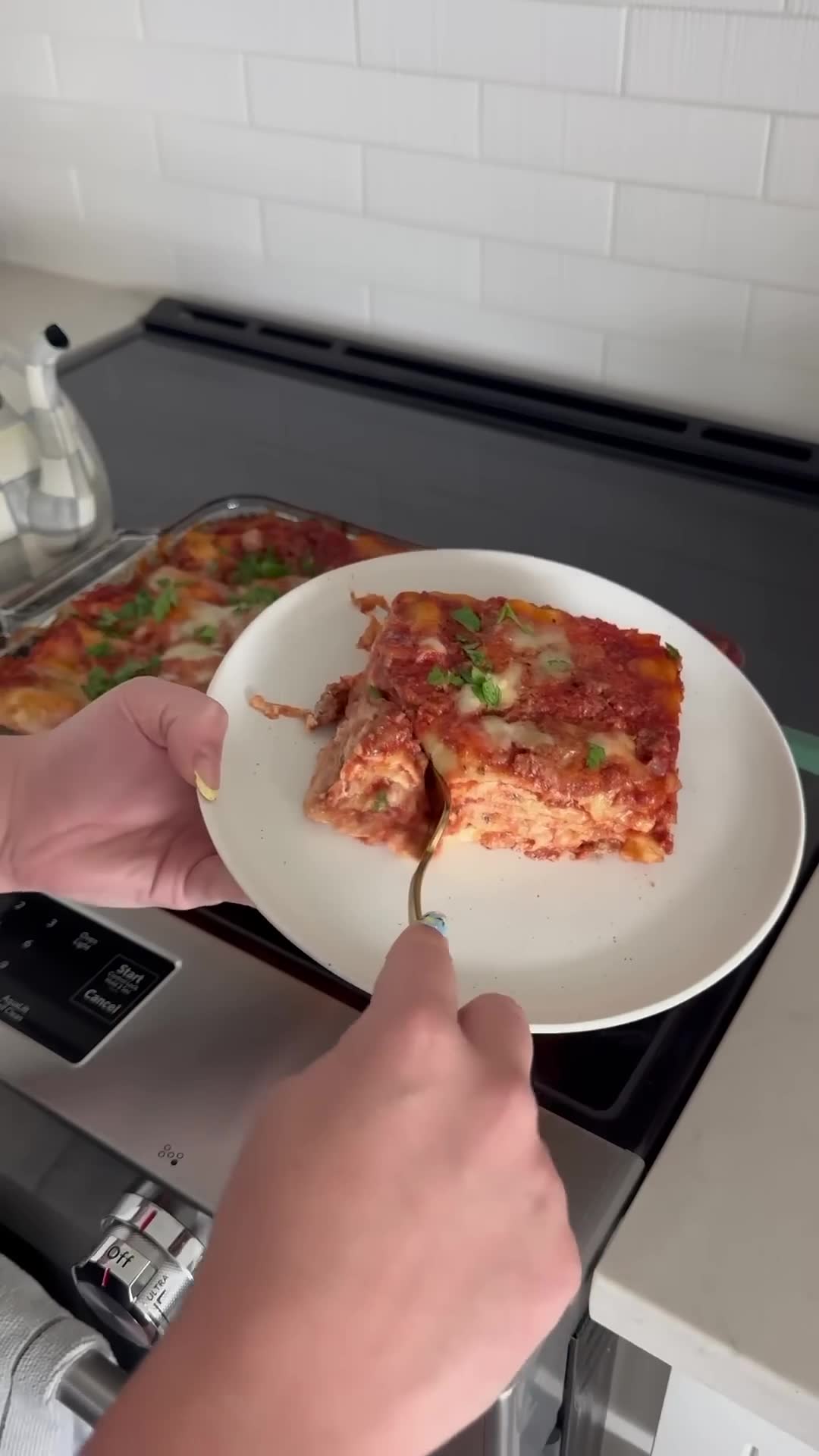 Complete homemade lasagna process from pasta dough to table