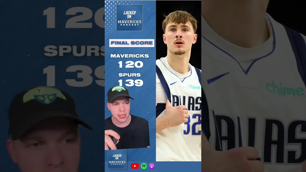 POSTGAME: Cooper Flagg gets UP for matchup against Victor Wembanyama as Dallas Mavericks lose