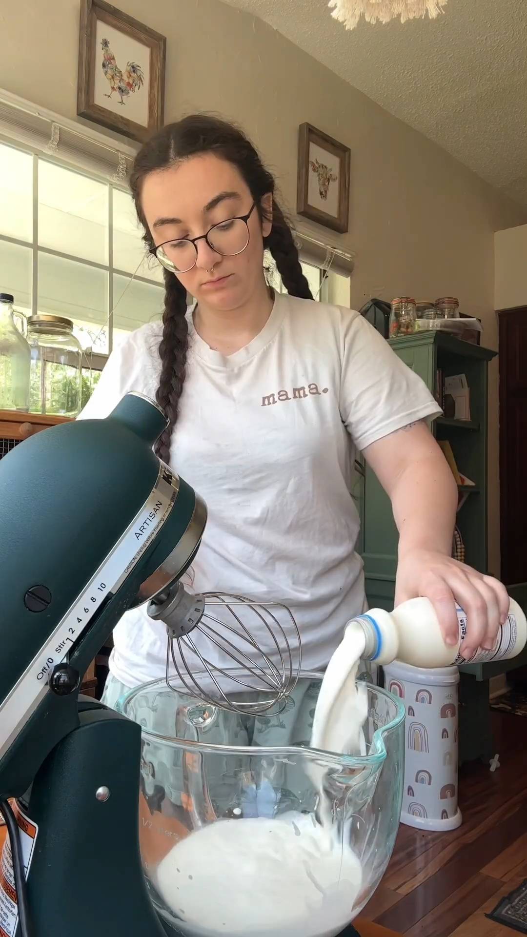 Sourdough discard cookies with vanilla cream center