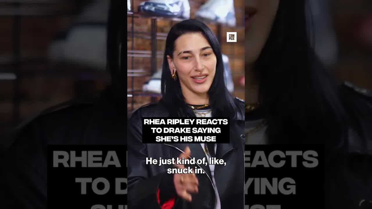 Rhea Ripley responds to Drake calling her his "muse" 😂 #SneakerShopping