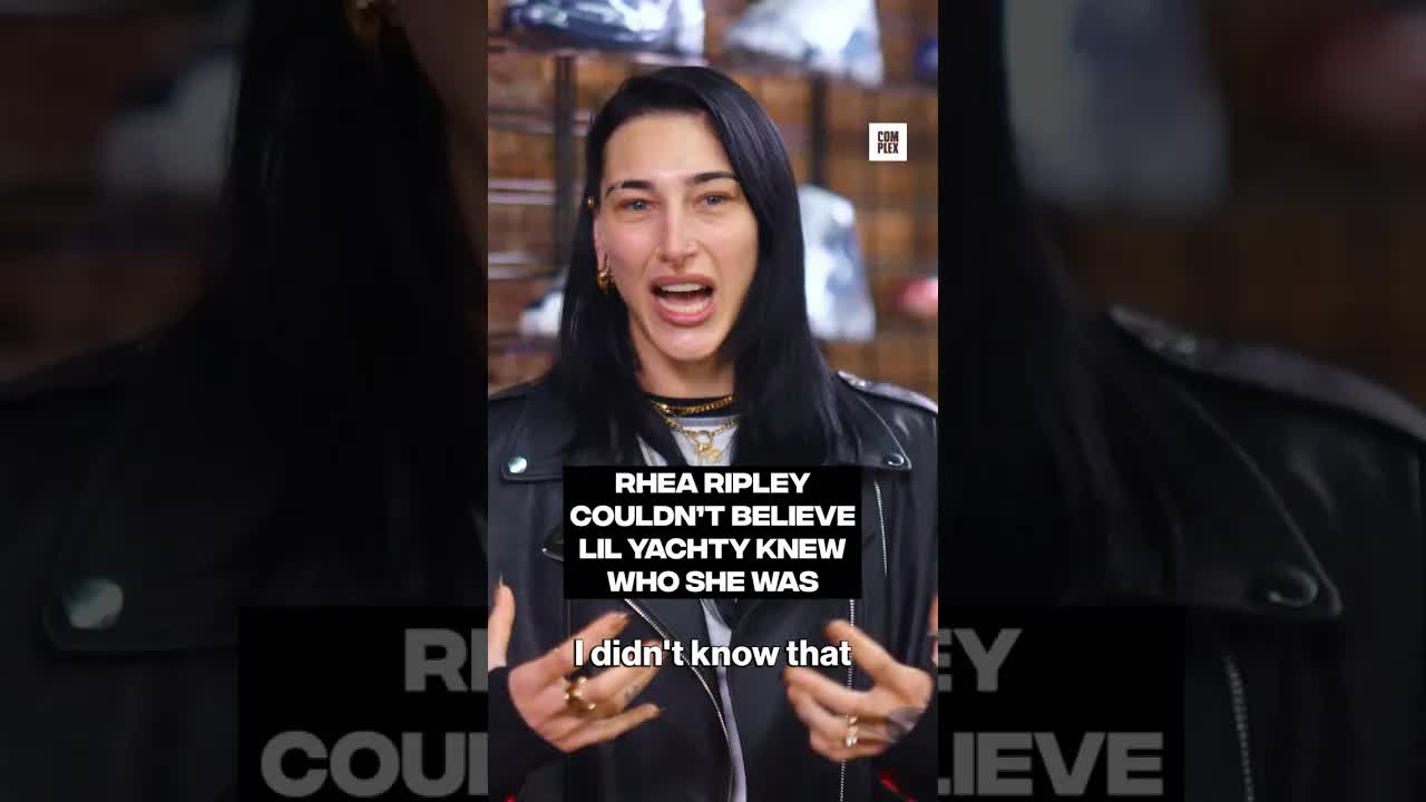 Rhea Ripley couldn't believe Lil Yachty knew who she was #SneakerShopping