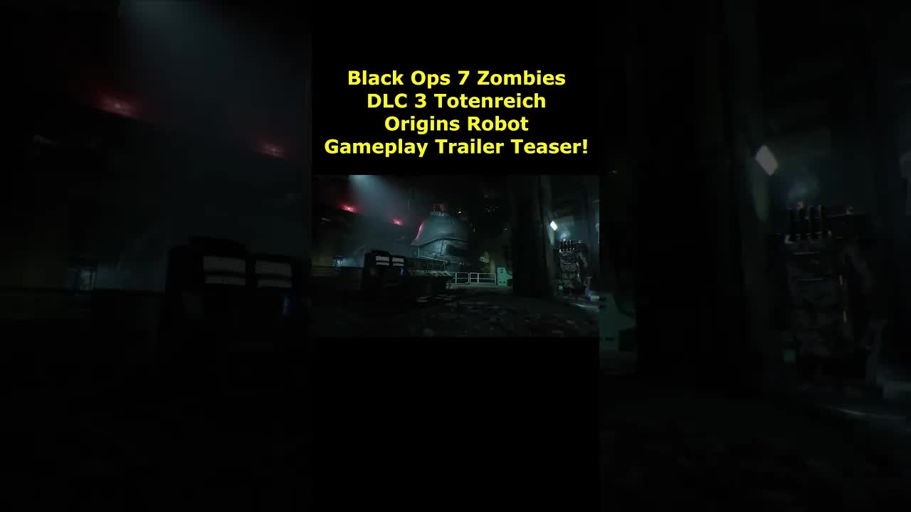 Totenreich Origins Robot Gameplay Trailer Teaser (Black Ops 7 Zombies DLC 3 Season 3 Reloaded Map)