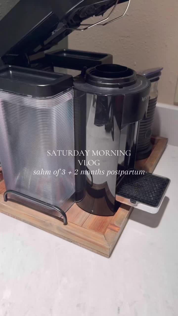 Saturday morning vlog sahm of 3 2 months postpartum coffee bottles routine