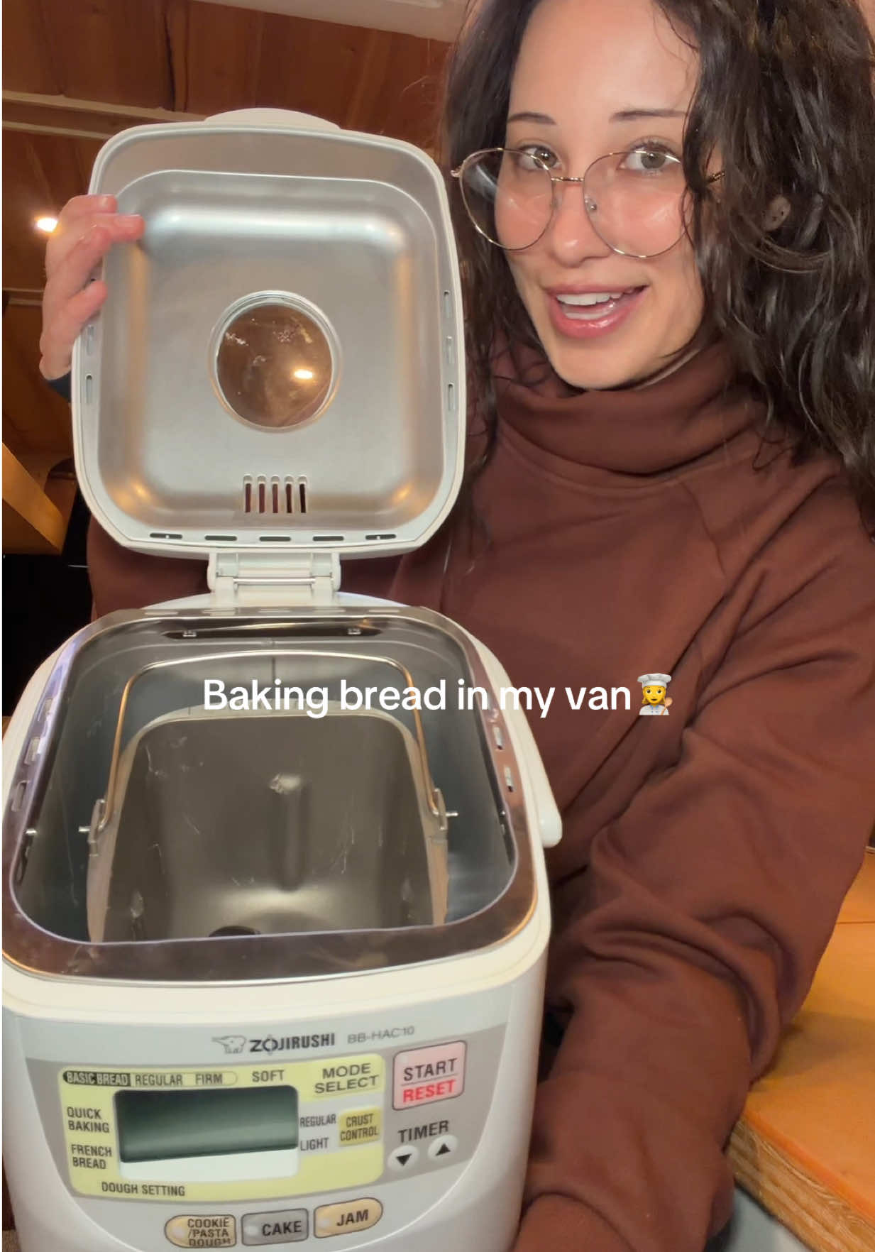 Baking simple bread in my solar-powered van with a Zojirushi machine