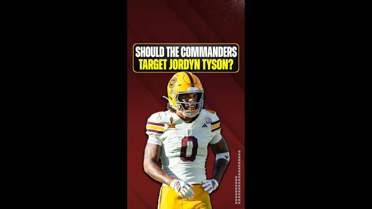 The #WashingtonCommanders should take Jordyn Tyson in the #2026NFLDraft IF one big thing happens
