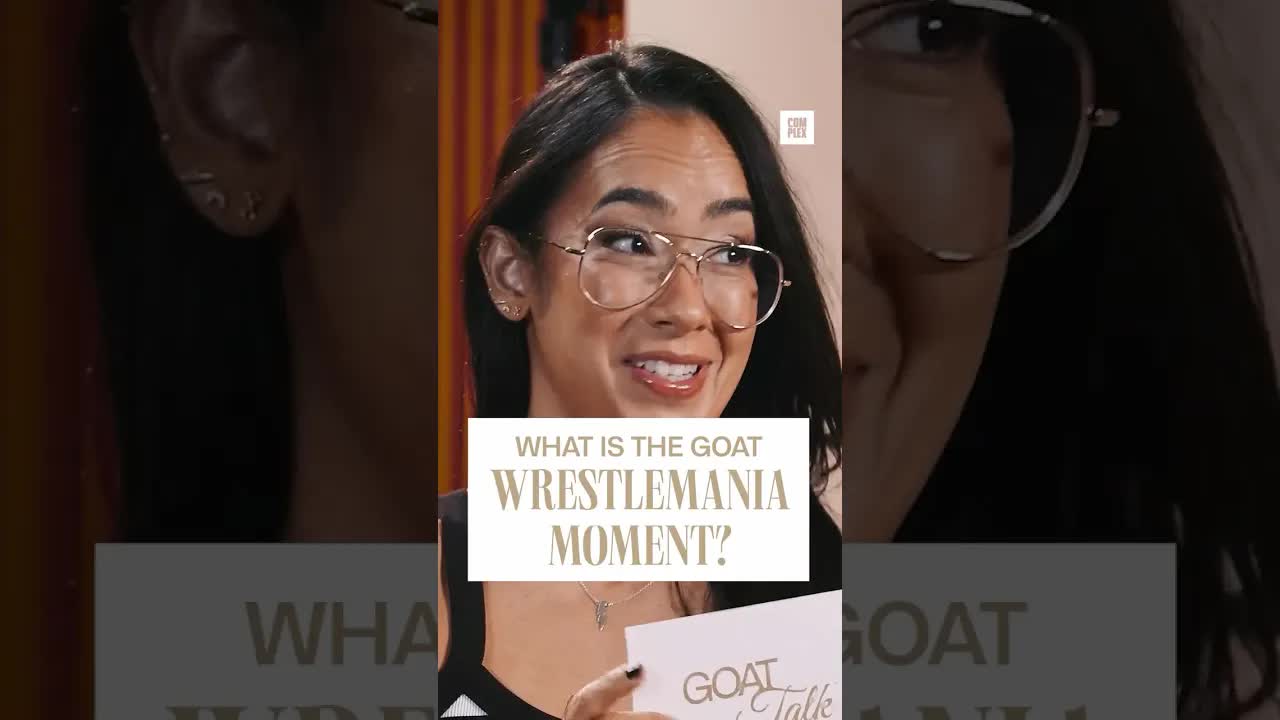AJ Lee & CM Punk pick the GOAT WrestleMania moment 👀 #GOATTalk